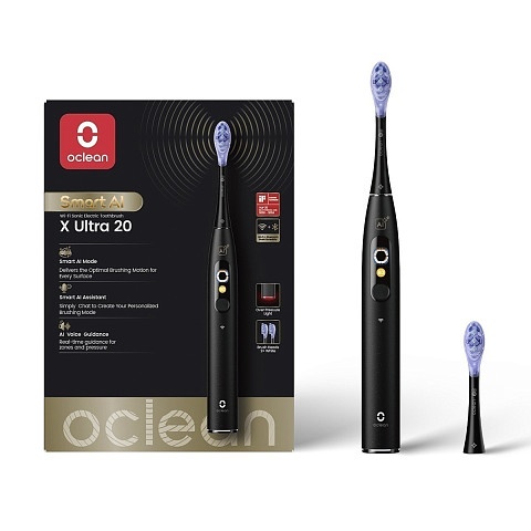 Электрическая зубная щетка Oclean X Ultra 20 Set Smart AI Black