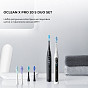 Электрическая зубная щетка Oclean X Pro 20 S Duo Set White+Black