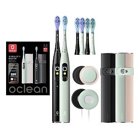 Электрическая зубная щетка Oclean X Ultra 20 S Duo Set Green+Black
