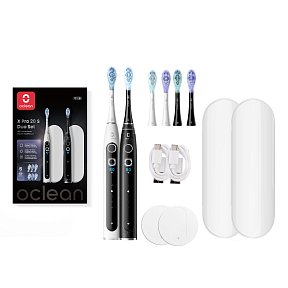Електрична зубна щітка Oclean X Pro 20 S Duo Set White+Black