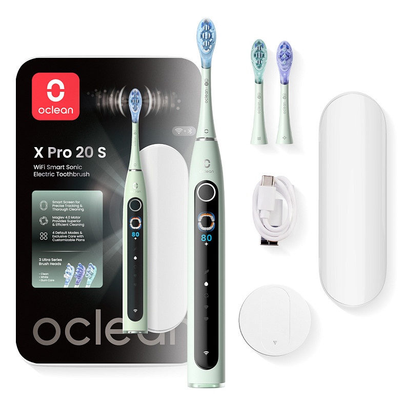 Електрична зубна щітка Oclean X Pro 20 Set Electric Toothbrush Green