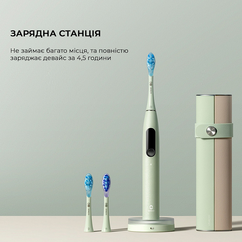 Электрическая зубная щетка Oclean X Ultra Set Green купить в
