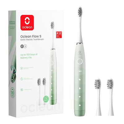 Электрическая зубная щетка Oclean Flow S Green