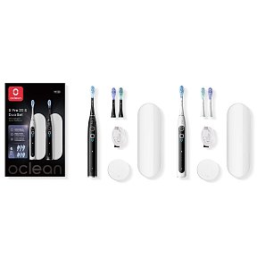 Электрическая зубная щетка Oclean X Pro 20 S Duo Set White+Black