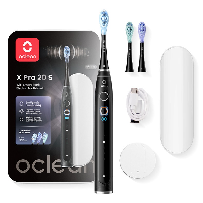 Електрична зубна щітка Oclean X Pro 20 Set Electric Toothbrush Black