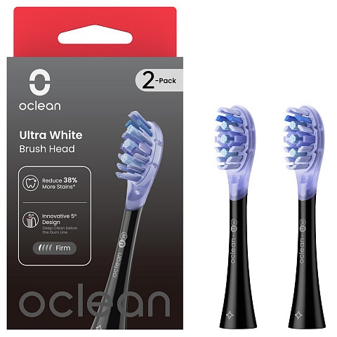 Насадка Oclean Ultra White Brush Head 2psc UW02 B02 Black
