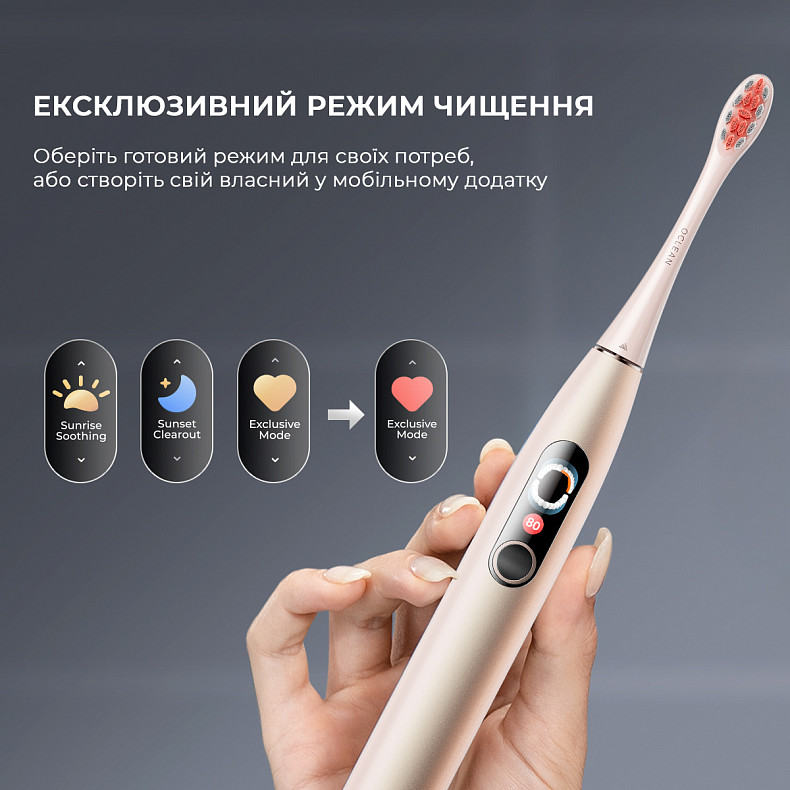 Электрическая зубная щетка Oclean X Pro Digital Duo Set Dark Blue