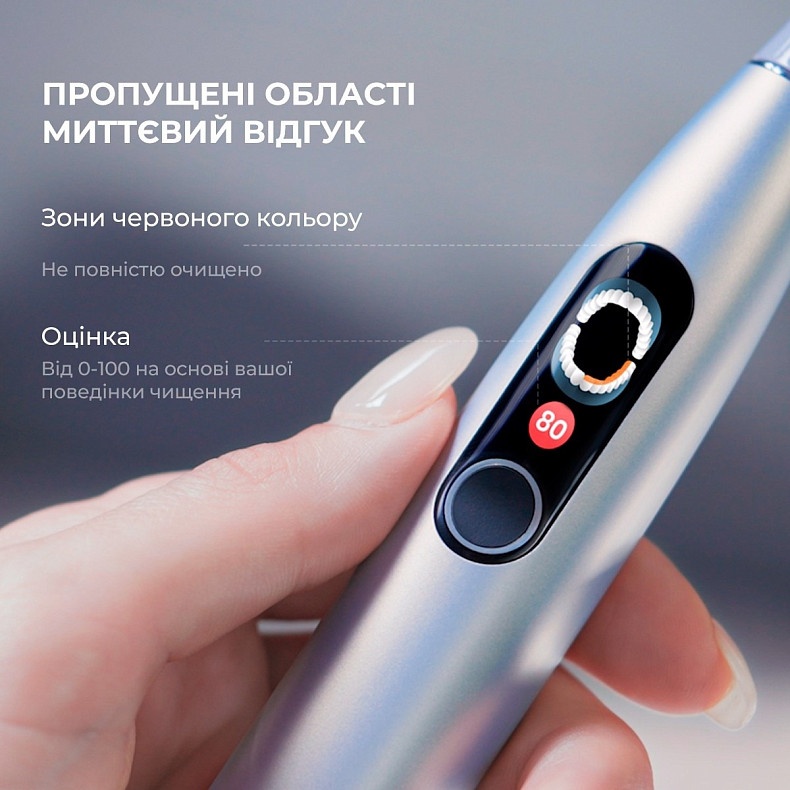 Электрическая зубная щетка Oclean X Pro Digital Glamour Silver